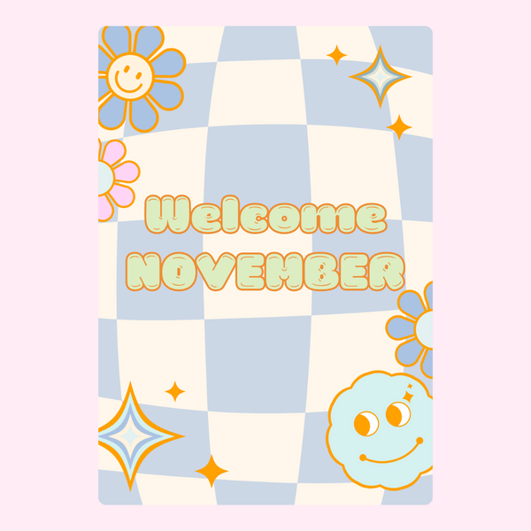 Welcome November - Checkered