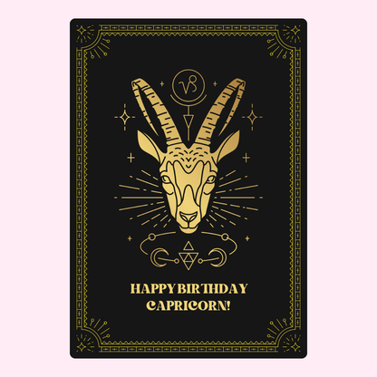 Capricorn birthday card