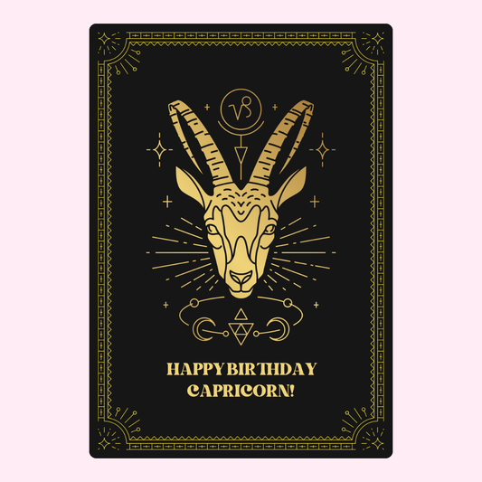 Capricorn birthday card