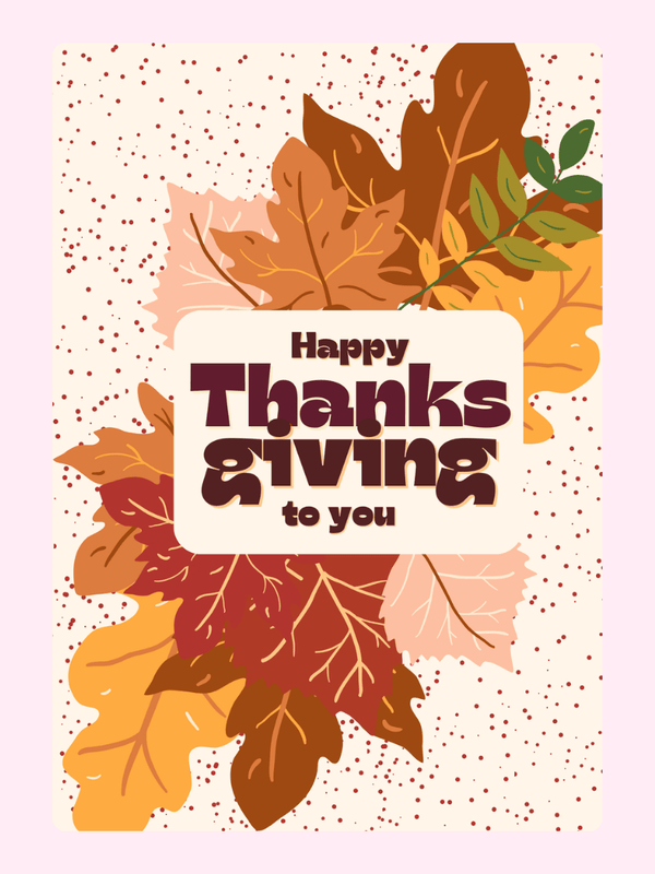 Happy Thanksgiving To You Cake Card