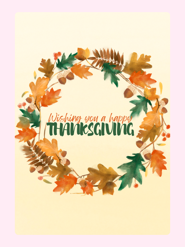 Wishing You A Happy Thanksgiving