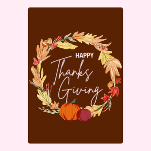 Happy Thanks Giving - Brown