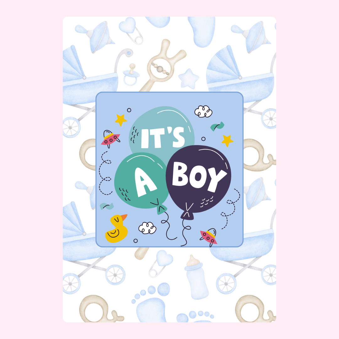 It's a Boy baby shower card