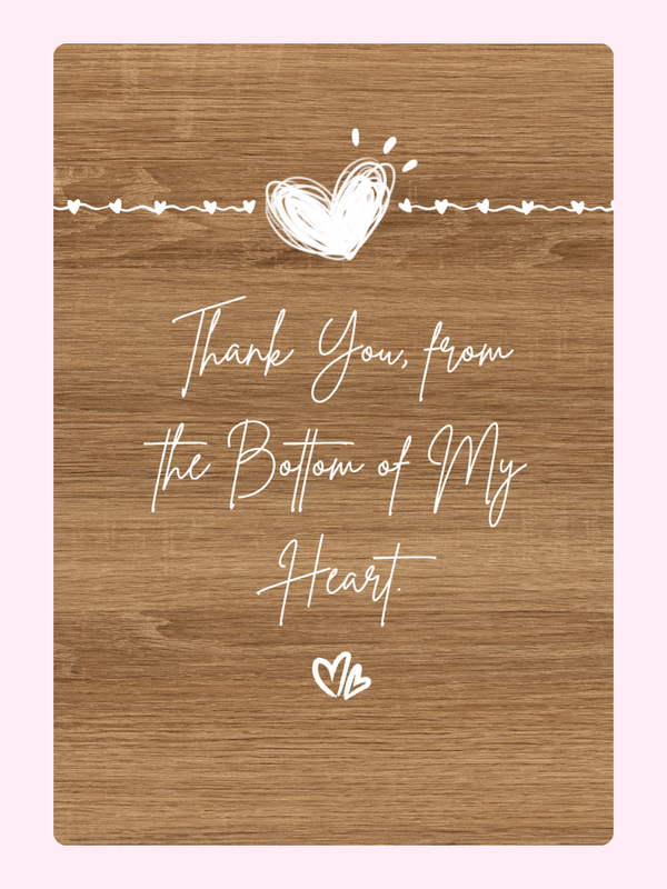 Thank you card, Bottom of My Heart design, 35_275c14e5...