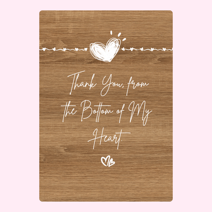 Thank you card, Bottom of My Heart design, 35_275c14e5...
