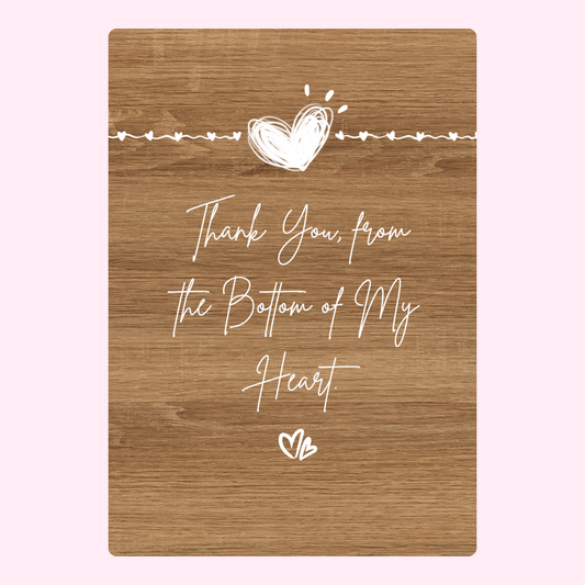 Thank you card, Bottom of My Heart design, 35_275c14e5...