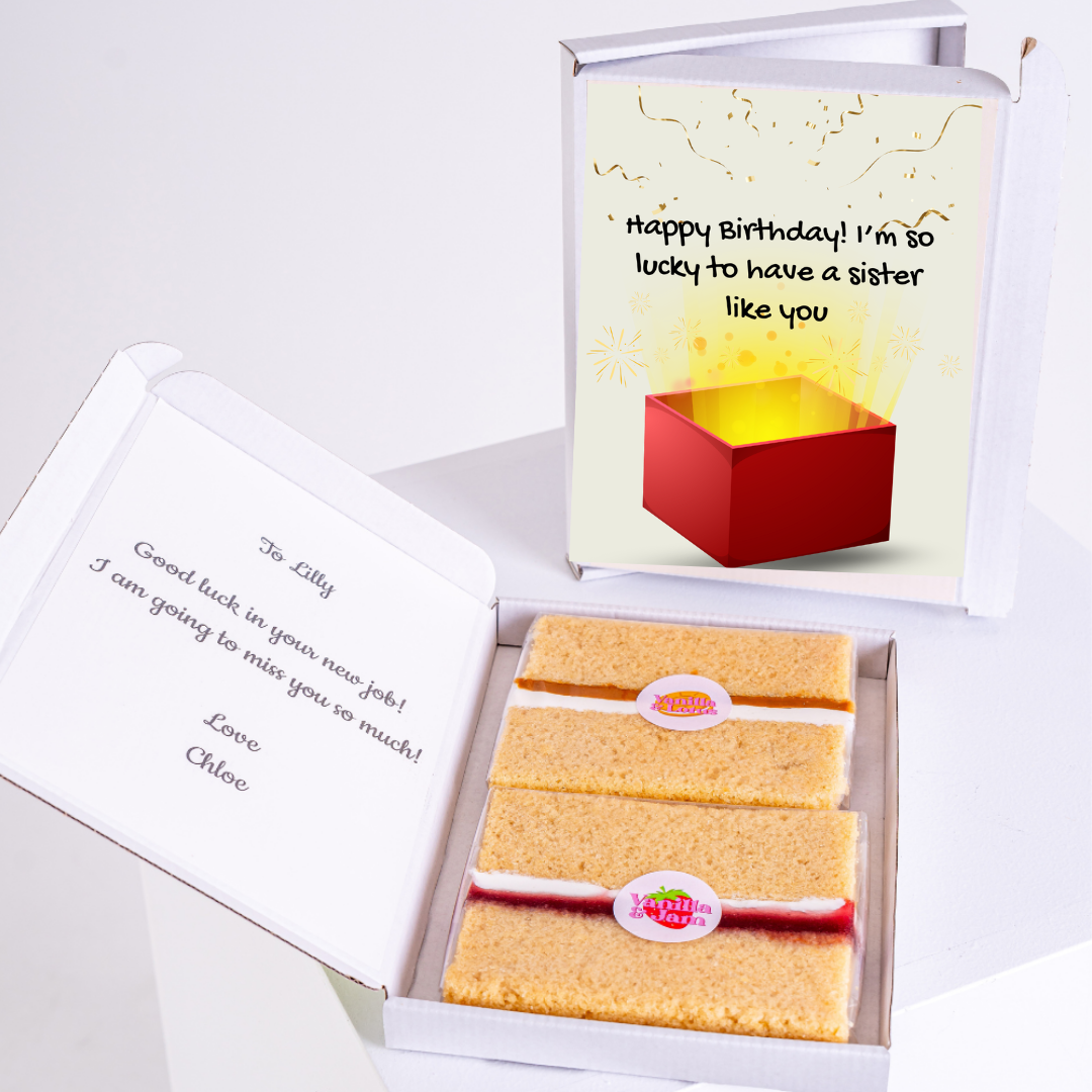 Birthday cake and card gift for Lilly
