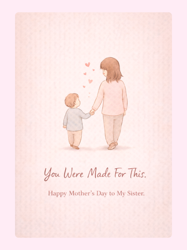 Sister You Were Made For This Cake Card