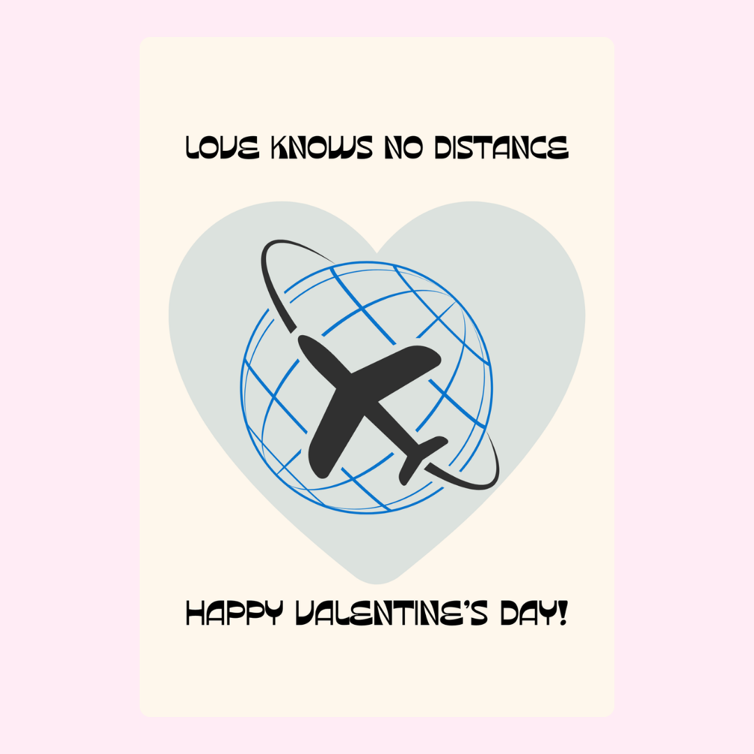 Love Knows No Distance airplane globe, #35