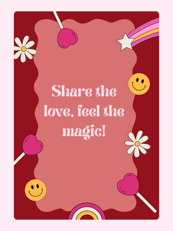 Share the love, feel the magic! Retro design, image 35.