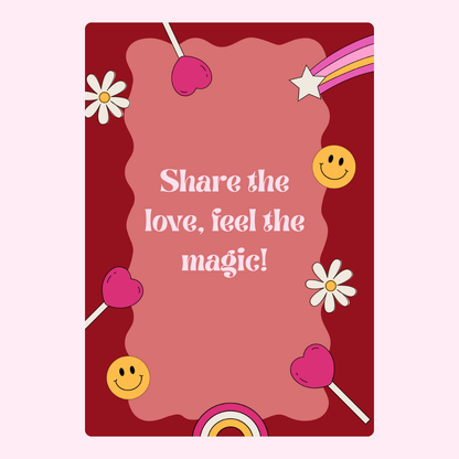 Share the love, feel the magic! Retro design, image 35.