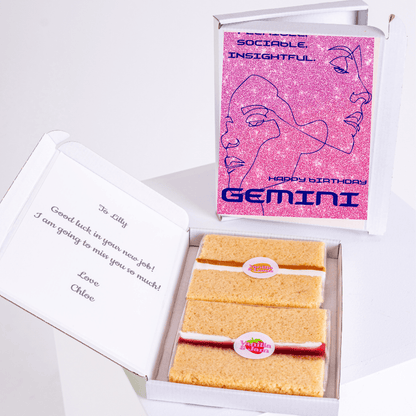 Gemini birthday cake gift box with note, 35_f0d170bb