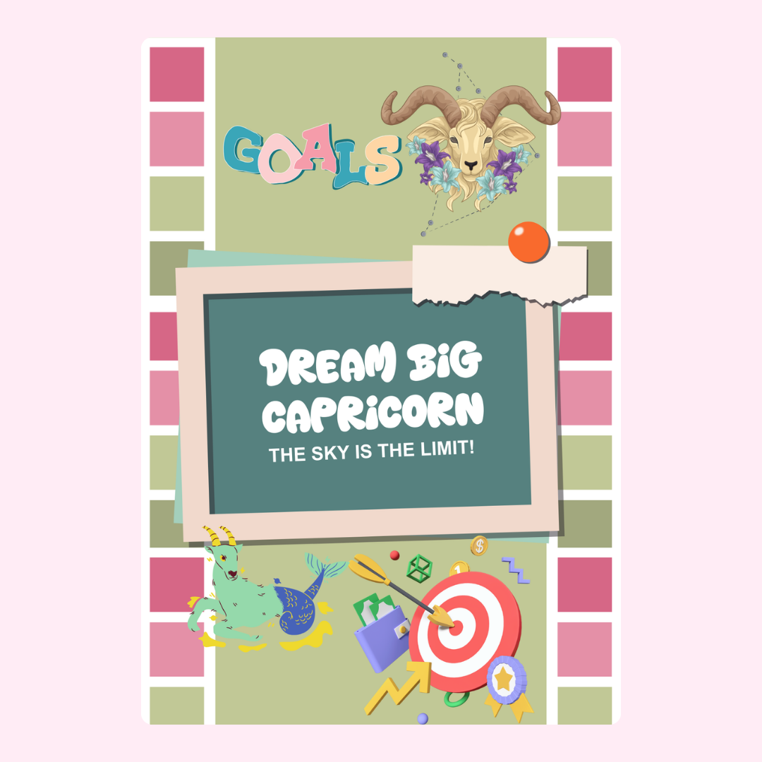 Capricorn goals illustration