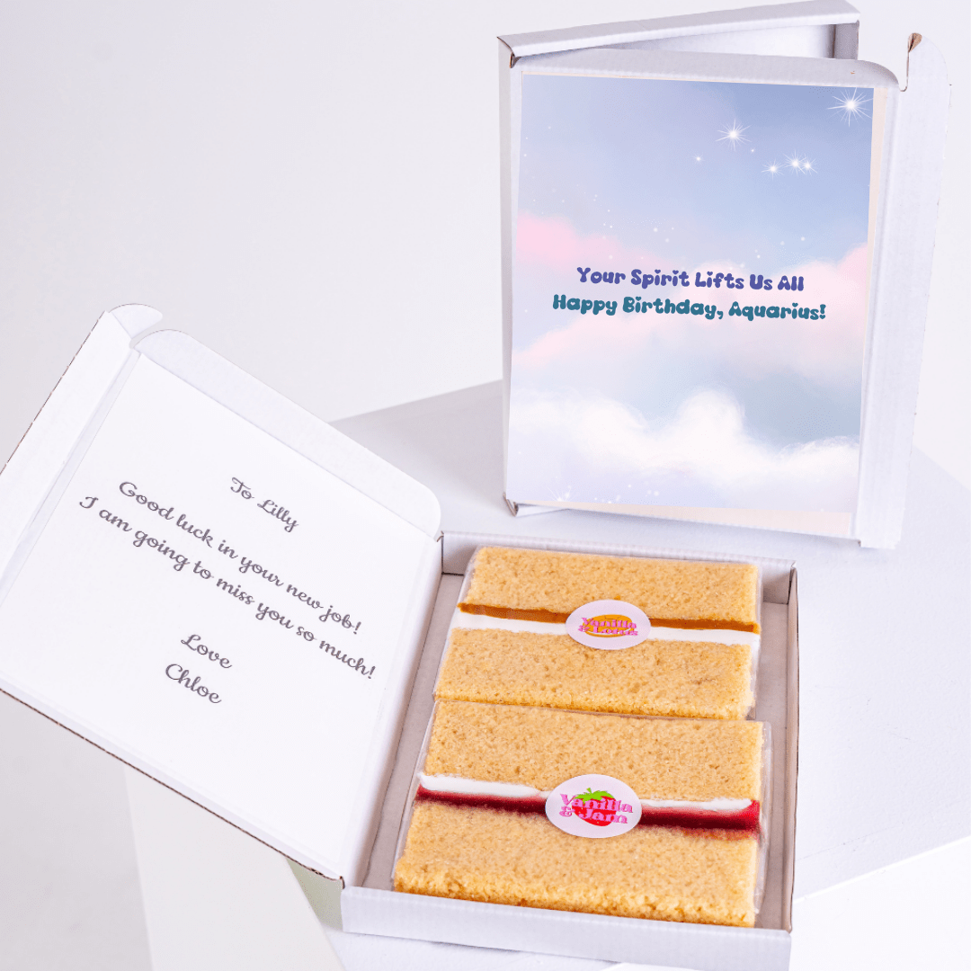 Birthday cake gift box for Lilly, Happy Birthday Aquarius!