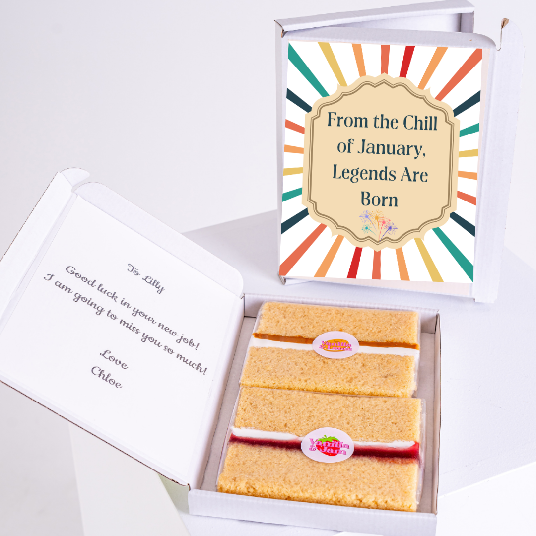January birthday cake gift for Lilly