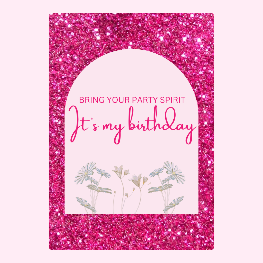 Birthday card with glitter and flowers, 37_ac8e4b16-986a