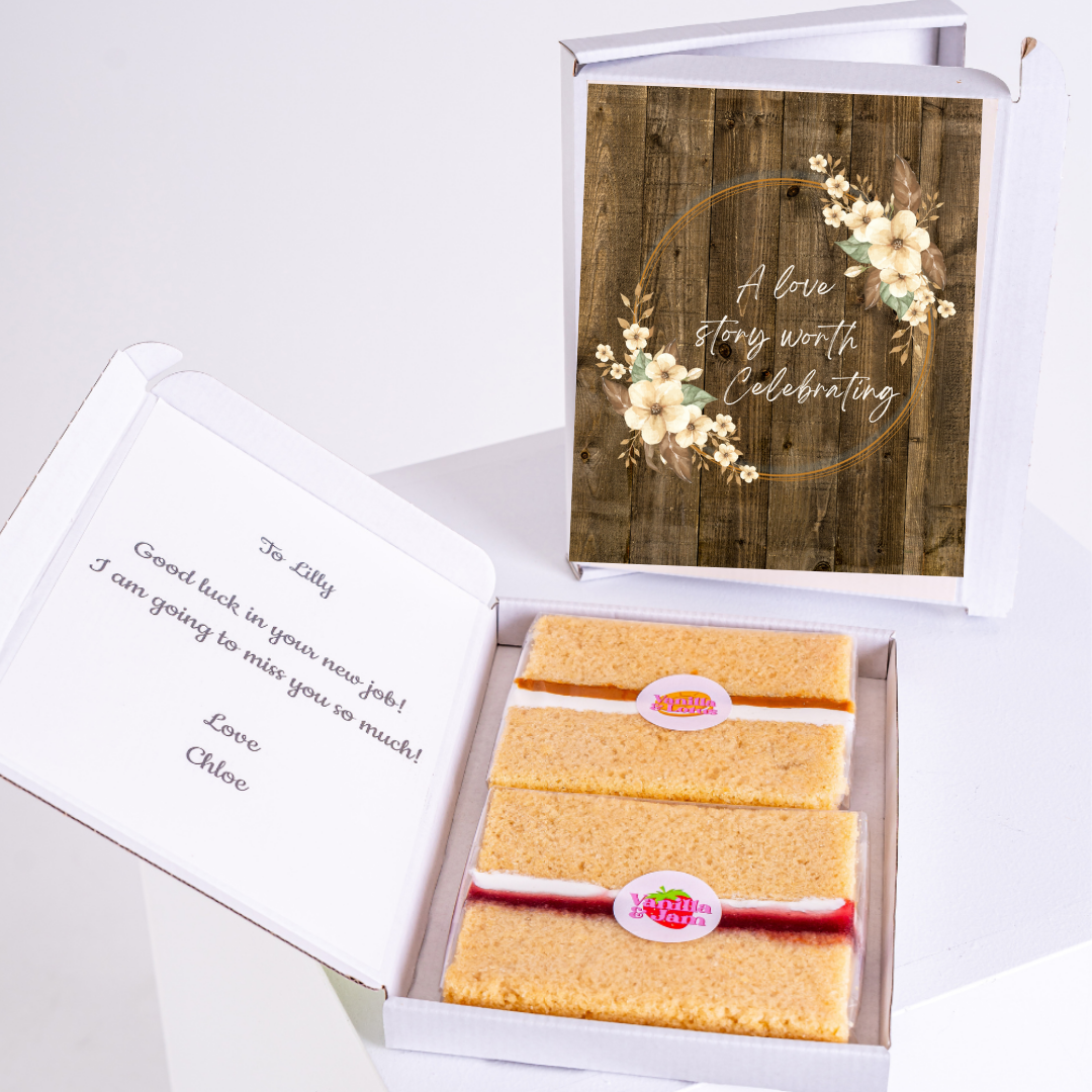 Cake gift box for Lilly, Good luck in your new job!