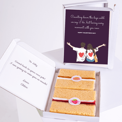 Valentine's Day cake box with message for Lilly (39_3859f282)