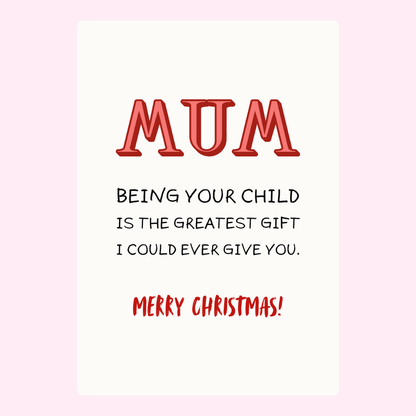 Being your child...