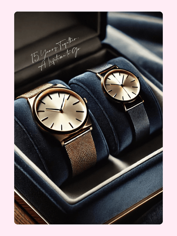 15-year anniversary watches in a box
