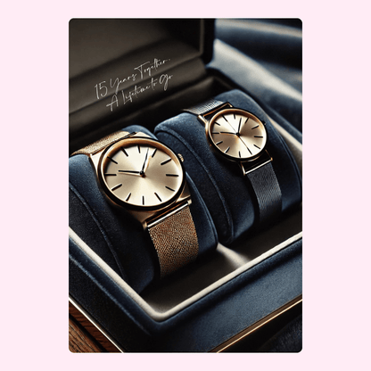15-year anniversary watches in a box