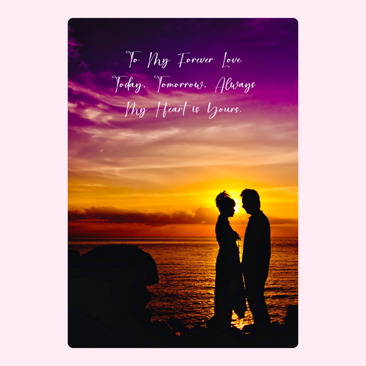 Romantic sunset card, To My Forever Love - 3_24391211-7b77...