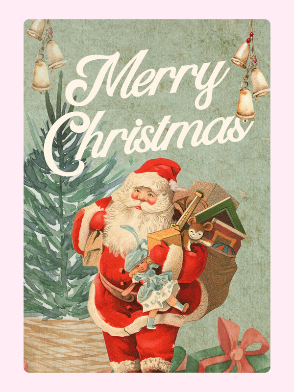 Father Christmas Cake Card, for Dad