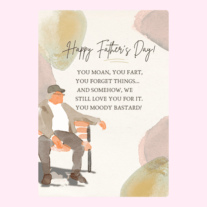 Happy Father's Day & humorous message.