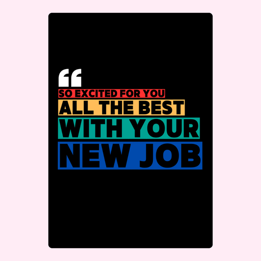 New job congratulations card