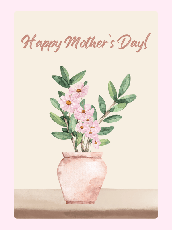 Happy Mother's Day10 Cake Card, for Mum