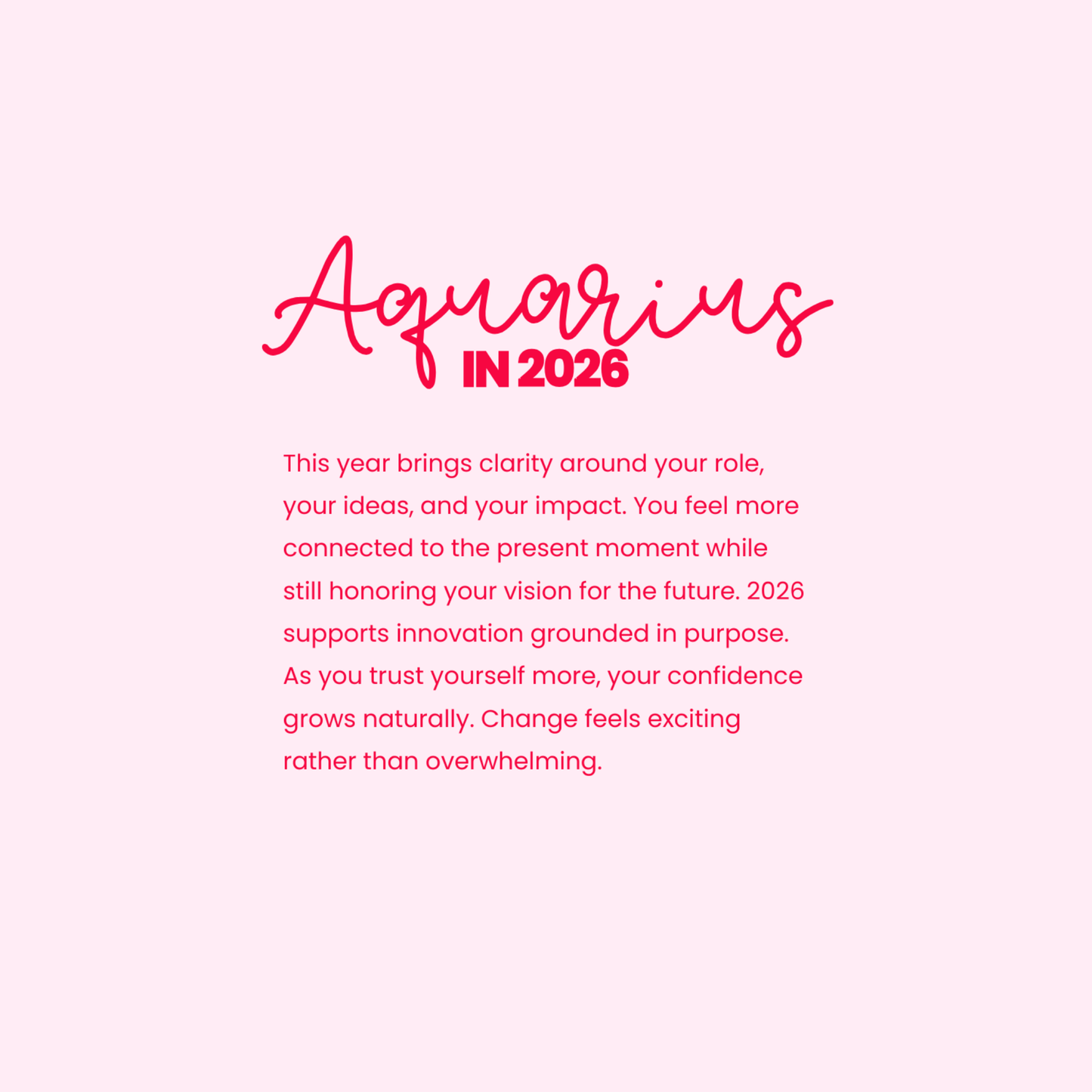 Aquarius 2026