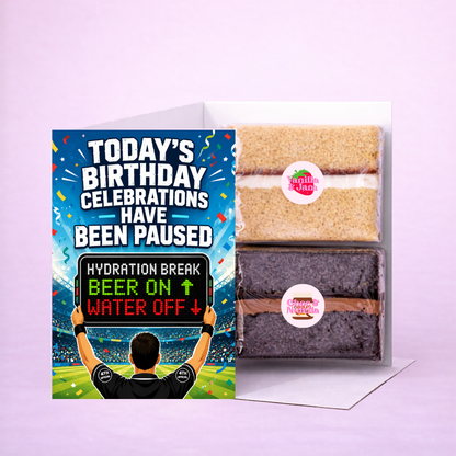 Today's Birthday Celebrations Have Been Paused Cake Card | MailBakes