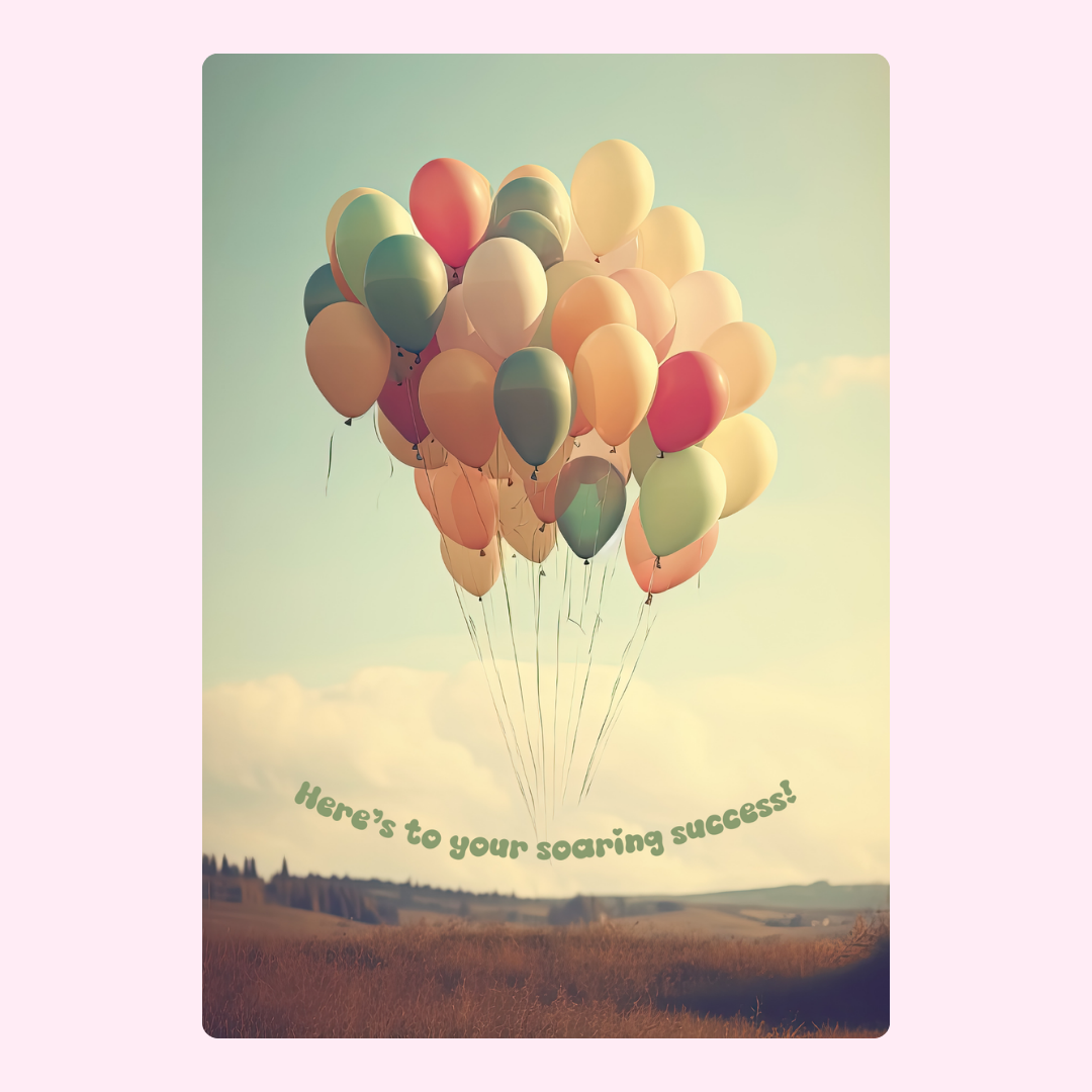 Balloons soaring, Here's to your soaring success! - Image 3