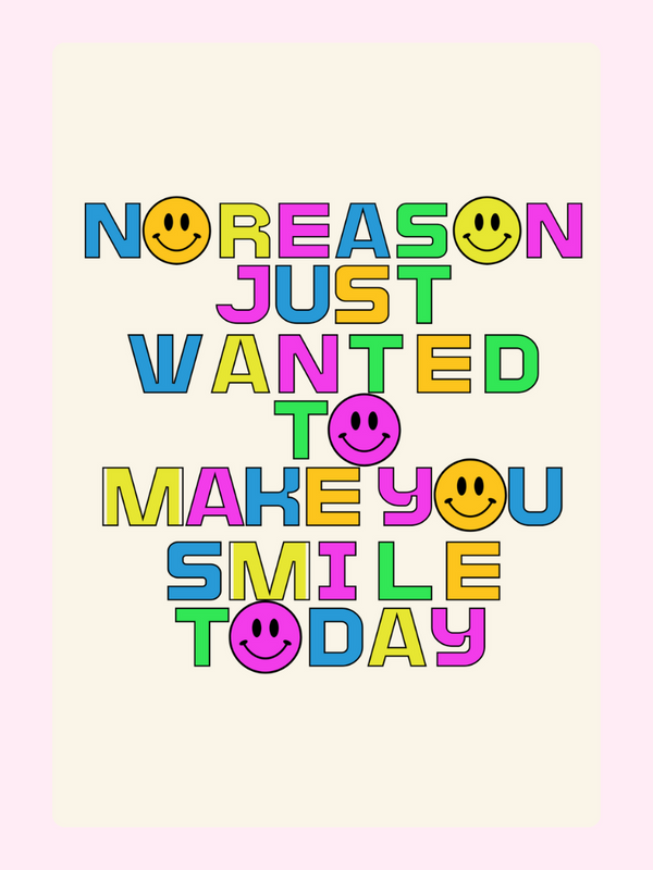 Make You Smile Today letterbox cake card with freshly baked cake slices