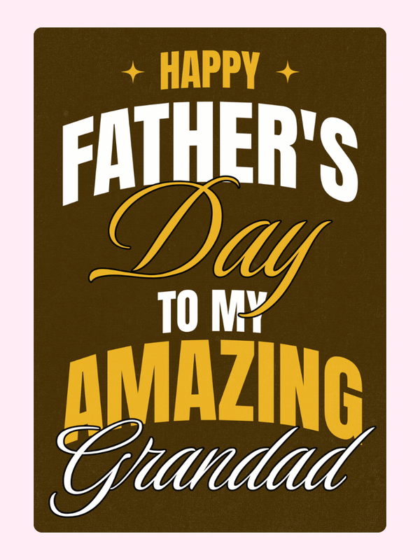 Father's Day card for Grandad