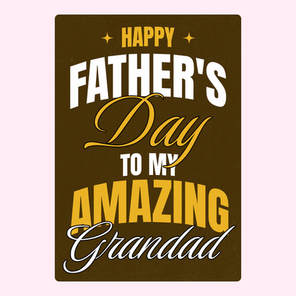 Father's Day card for Grandad
