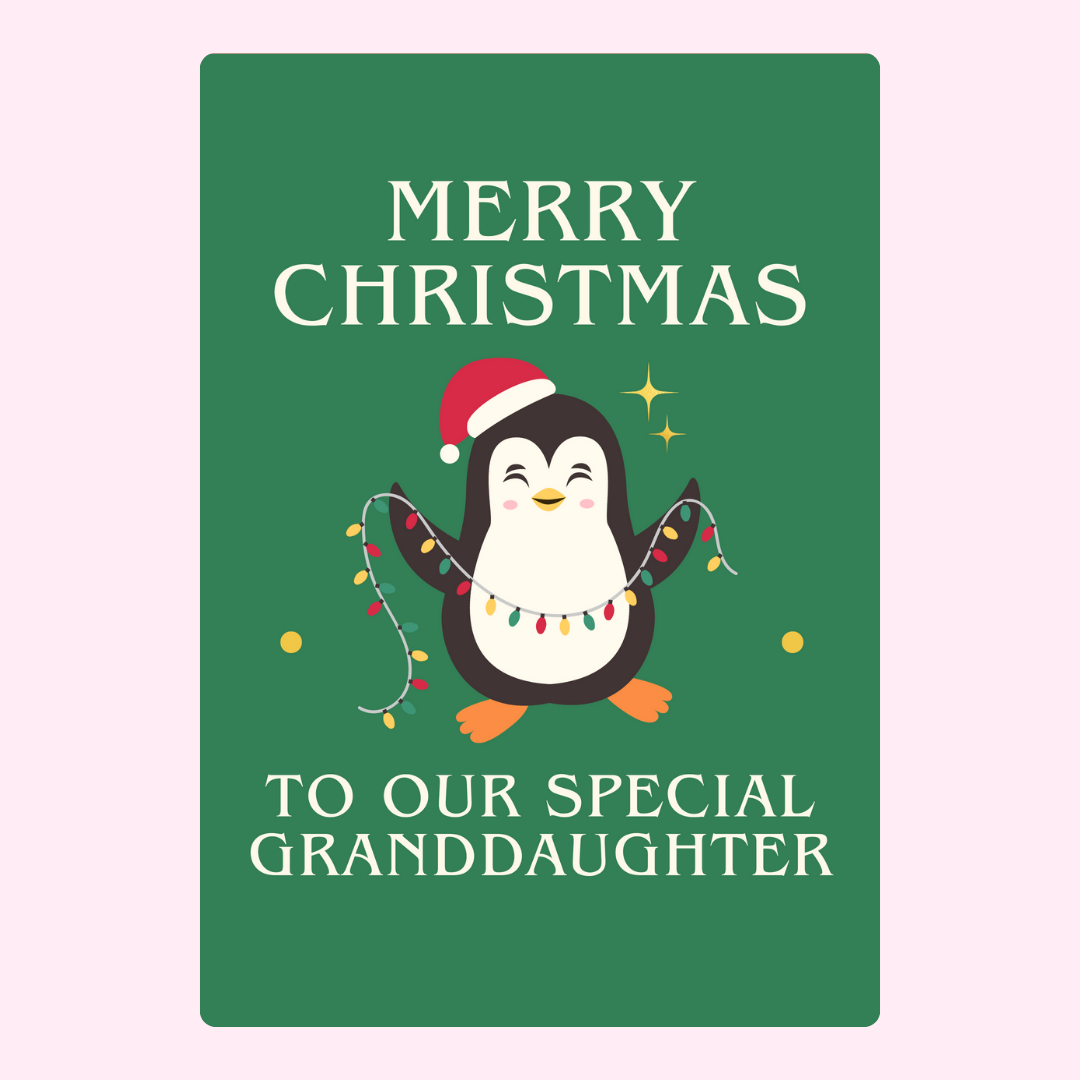 Christmas Penguin - Granddaughter