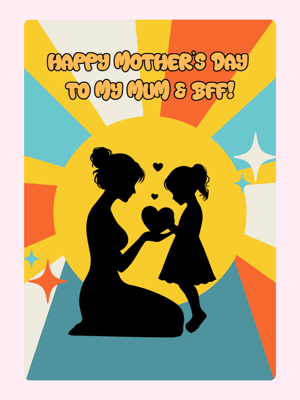 Happy Mother's Day_12 Cake Card, for Mum