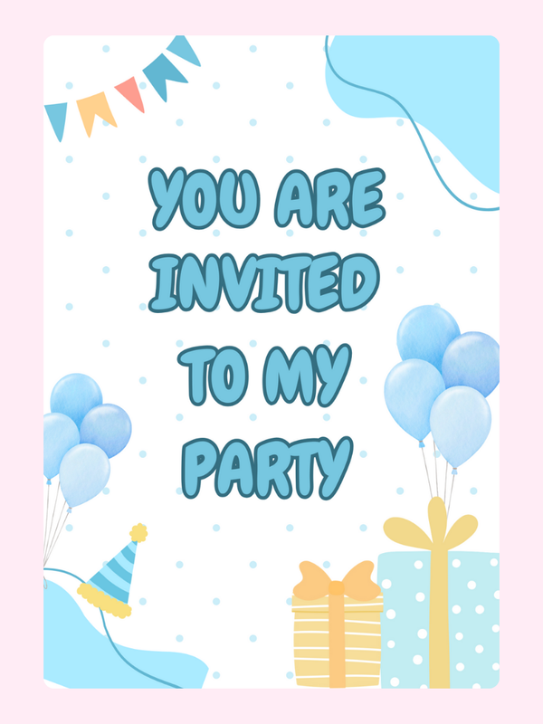Birthday party invitation