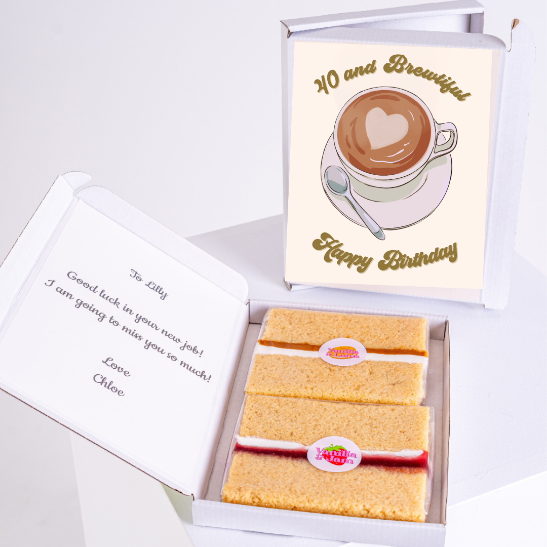 Happy Birthday cake & card for Lilly, 40 and Brewtiful