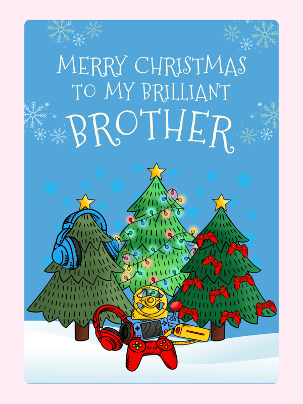 To My Brilliant Brother Cake Card