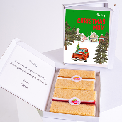 Christmas cake gift with card for Lilly
