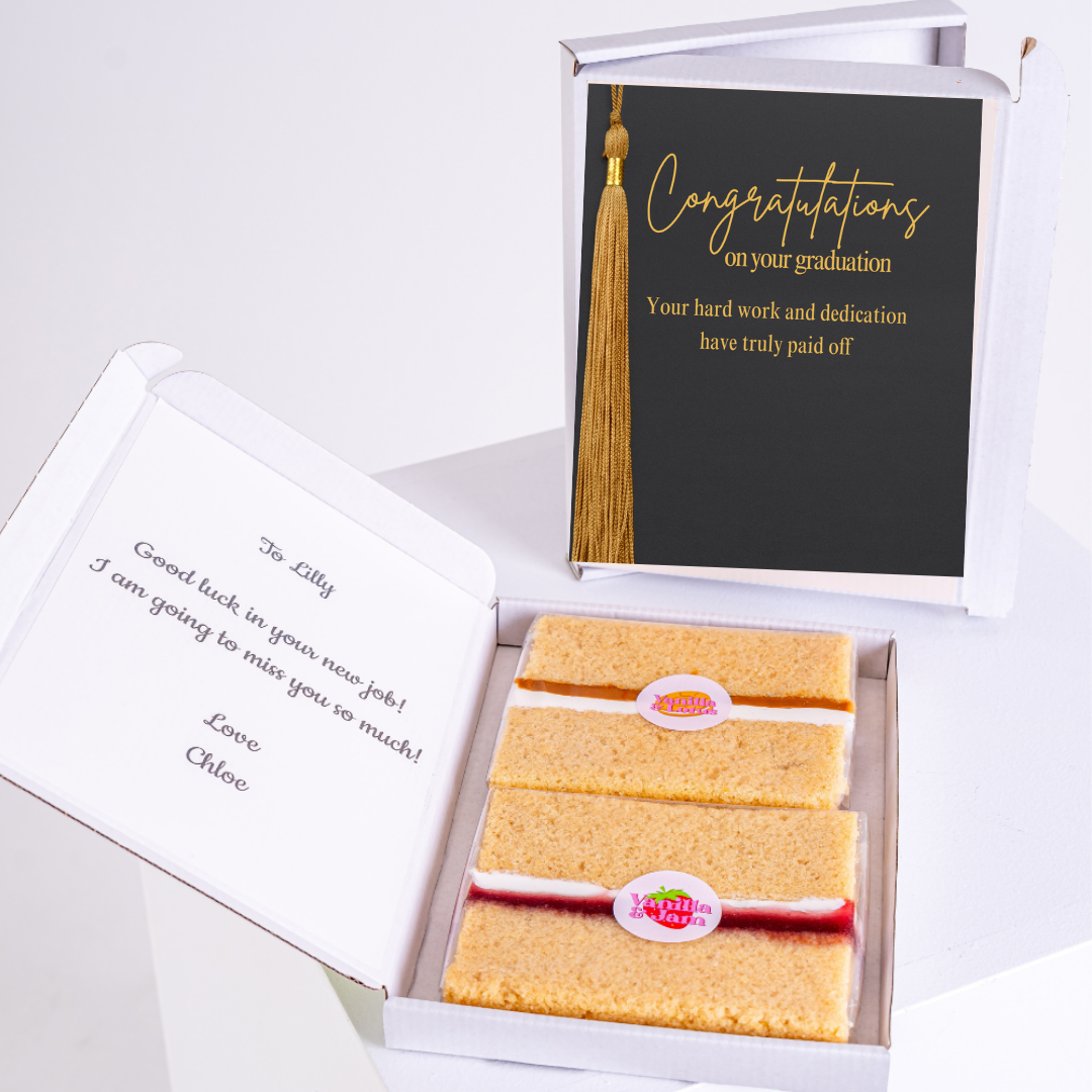 Graduation cake gift box with card, 43_0a015a8c-aeda-4a78-8822-84d0dbec0d00.