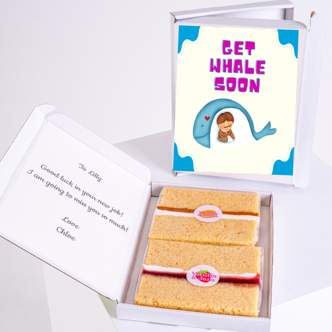 Get Whale Soon cake gift for Lilly