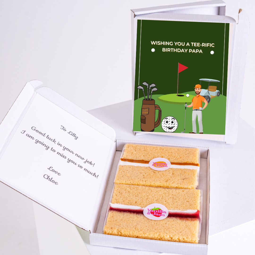 Birthday cake & golf card gift for Papa, from Lilly, Chloe, & 43_507b276f
