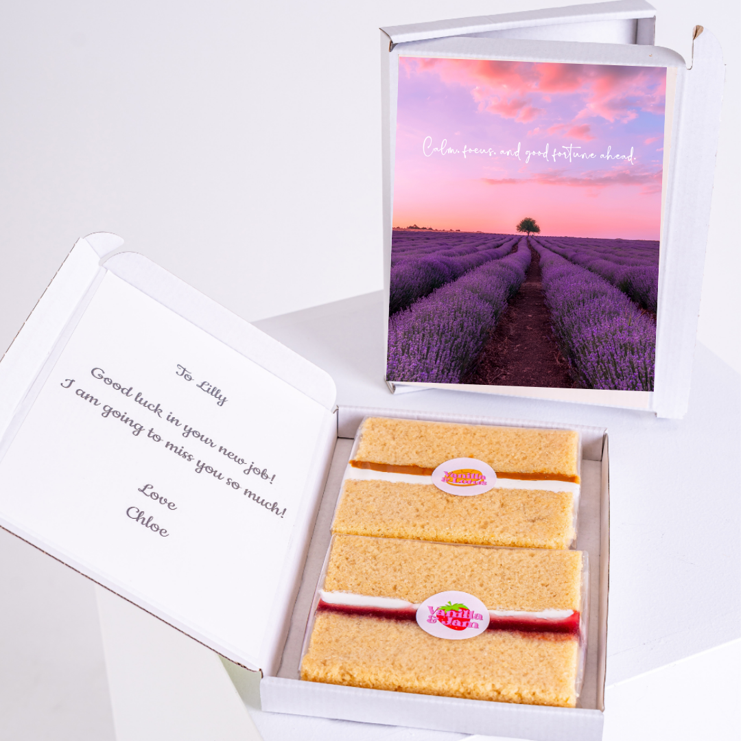 Cake and card for Lilly, farewell gift from Chloe.