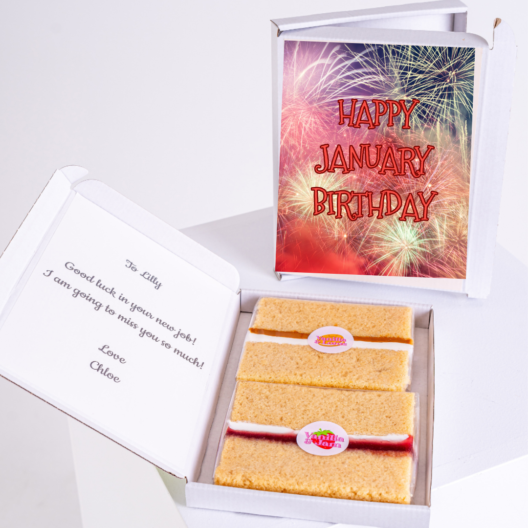 Happy January Birthday cake gift for Lilly