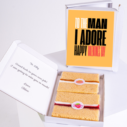 Valentine's Day cake To the Man I Adore with message, gift 45_555eefbb