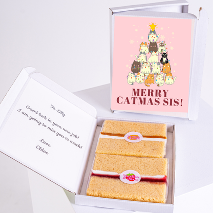 Catmas gift box with cake and message, 45_74dbeaab