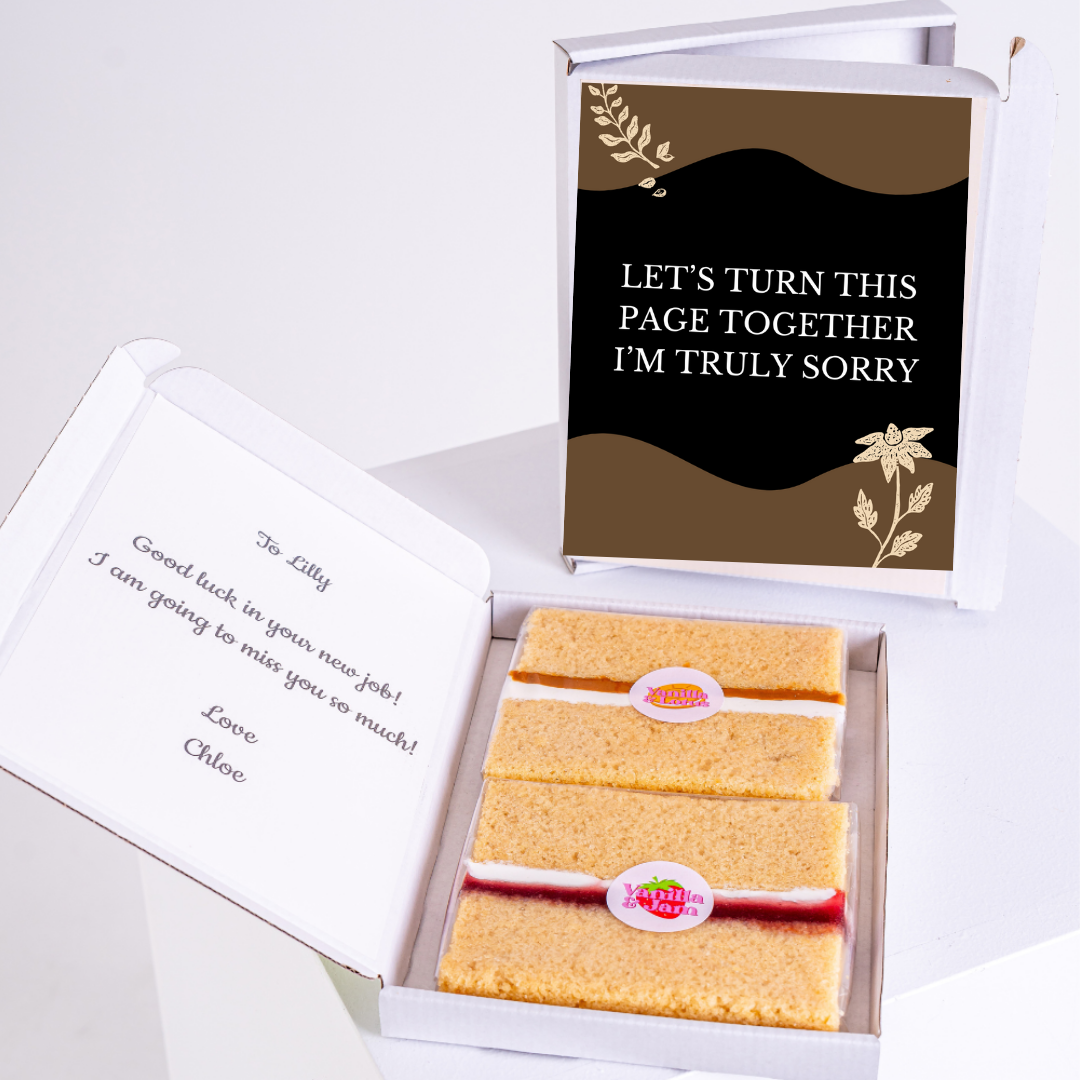 Farewell cake gift for Lilly, Let's Turn This Page Together